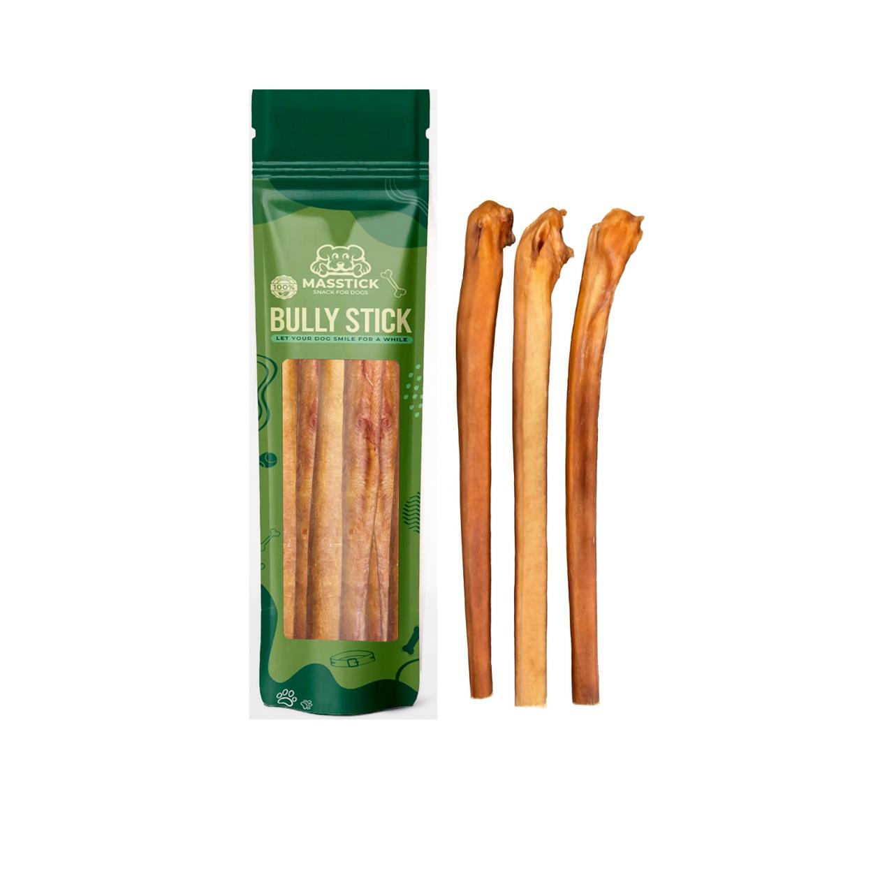 MASSTICK Bully Sticks 12 Inch 8 Oz